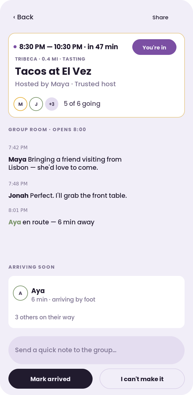 Group meetup