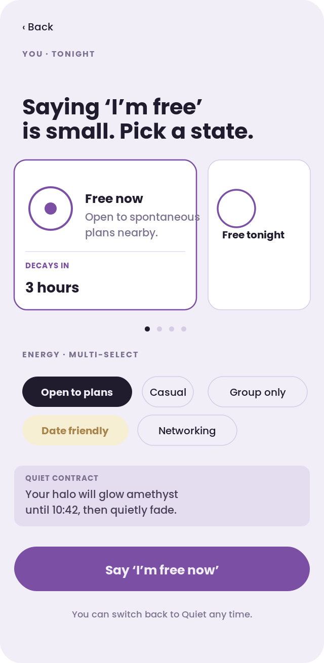Availability setup